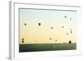 Balloon Flight over Goreme, Goreme, Cappadocia, Anatolia, Turkey-Christian Kober-Framed Photographic Print