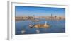 Statue of Liberty, Jersey City and Lower Manhattan, New York City, New York, USA-Jon Arnold-Framed Photographic Print