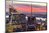 Midtown Skyline with Empire State Building from the Rockefeller Center, Manhattan, New York City-ClickAlps-Mounted Photographic Print