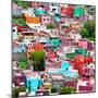 ¡Viva Mexico! Square Collection - Guanajuato Colorful Cityscape II-Philippe Hugonnard-Mounted Photographic Print