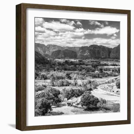 Cuba Fuerte Collection SQ BW - Vinales Valley II-Philippe Hugonnard-Framed Photographic Print