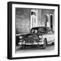 Cuba Fuerte Collection SQ BW - American Classic Car II-Philippe Hugonnard-Framed Photographic Print