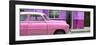 Cuba Fuerte Collection Panoramic - Vintage Pink Car of Havana-Philippe Hugonnard-Framed Photographic Print