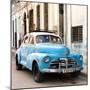 Cuba Fuerte Collection SQ - Old Blue Chevrolet in Havana-Philippe Hugonnard-Mounted Photographic Print