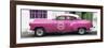 Cuba Fuerte Collection Panoramic - Pink Pontiac 1953 Original Classic Car-Philippe Hugonnard-Framed Photographic Print