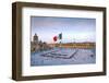 Mexico, Mexico City, Zocalo, Main Square, Lowering Of The Mexican Flag, National Palace, Palacio Na-John Coletti-Framed Photographic Print