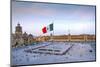 Mexico, Mexico City, Zocalo, Main Square, Lowering Of The Mexican Flag, National Palace, Palacio Na-John Coletti-Mounted Photographic Print