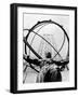 1950s Statue of Atlas at Rockefeller Center Midtown Manhattan-null-Framed Photographic Print