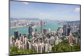 City skyline, viewed from Victoria Peak, Hong Kong, China, Asia-Fraser Hall-Mounted Photographic Print