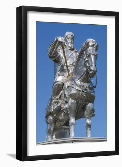 Genghis Khan equestrian statue, Erdene, Tov province, Mongolia, Central Asia, Asia-Francesco Vaninetti-Framed Photographic Print