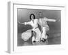 Tous en Scene THE BAND WAGON by VincenteMinnelli with Cyd Charisse and Fred Astaire, 1953 (b/w phot-null-Framed Photo