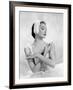 Ne me quitte jamais Never Let me Go by Delmer Daves with Gene Tierney, 1953 (b/w photo)-null-Framed Photo