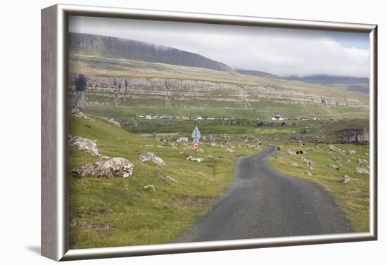 Faroes, Sandoy, street-olbor-Framed Photographic Print
