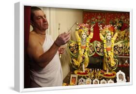 Arrathy celebration in an ISKCON temple, Sarcelles, Val d'Oise, France-Godong-Framed Photographic Print