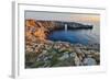 Spain, Menorca. Sunset at Pont d'En Gil (natural arch).-Hollice Looney-Framed Photographic Print