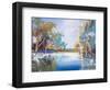 The Renmark Creek-Craig Trewin Penny-Framed Art Print