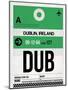 DUB Dublin Luggage Tag 1-NaxArt-Mounted Art Print