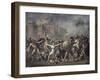 Les Sabines Arretant Le Combat-Jacques-Louis David-Framed Giclee Print