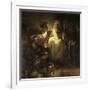 Saint Peter Denying Christ-Rembrandt van Rijn-Framed Giclee Print