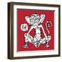 Chinese Zodiac. Animal Astrological Sign. Monkey.-Katyau-Framed Art Print