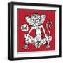 Chinese Zodiac. Animal Astrological Sign. Monkey.-Katyau-Framed Art Print