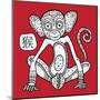 Chinese Zodiac. Animal Astrological Sign. Monkey.-Katyau-Mounted Art Print