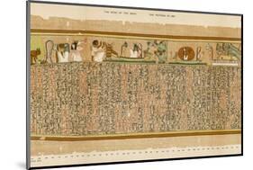 Ancient Egyptian Writing-E.a. Wallis Budge-Mounted Photographic Print