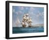 The Smoke of Battle-Montague Dawson-Framed Premium Giclee Print