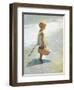 Young Girl on a Beach-I Davidi-Framed Art Print