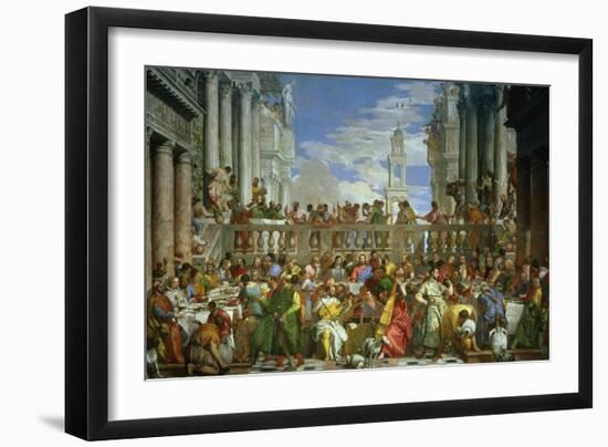 The Marriage Feast at Cana, circa 1562-Paolo Veronese-Framed Giclee Print