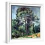 The Large Pine, circa 1889-Paul Cézanne-Framed Giclee Print