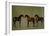 Whistlejacket and Two Other Stallions with Simon Cobb, the Groom, 1762-George Stubbs-Framed Giclee Print