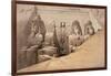 Front Elevation of the Great Temple of Aboo Simbel, Nubia, from 'Egypt and Nubia'-David Roberts-Framed Giclee Print