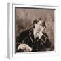Portrait of Oscar Wilde (1854-1900), 1882 (B/W Photo) (Detail of 87436)-Napoleon Sarony-Framed Giclee Print