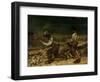 The Stonebreakers (Oil)-Gustave Courbet-Framed Giclee Print