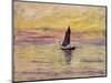 The Sailing Boat, Evening Effect, 1885-Claude Monet-Mounted Giclee Print