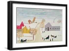 Amish Village-H.F. Lang-Framed Giclee Print