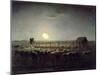 The Sheepfold, Moonlight, 1856-60-Jean-François Millet-Mounted Giclee Print