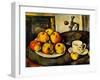 Still Life with Apples and a Cup, 1890-94-Paul Cézanne-Framed Giclee Print