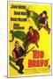 Rio Bravo, Australian Movie Poster, 1959-null-Mounted Art Print