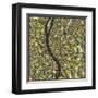 Budapest Map-Jazzberry Blue-Framed Art Print