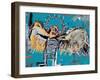 Untitled (Fallen Angel), 1981-Jean-Michel Basquiat-Framed Giclee Print