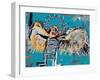 Untitled (Fallen Angel), 1981-Jean-Michel Basquiat-Framed Giclee Print