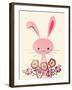 Bunny and Blooms-null-Framed Giclee Print