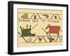 Heula.Tapisserie de Bayeux-Sylvain Bichicchi-Framed Art Print