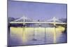 Albert Bridge (Twilight)-Isabel Hutchison-Mounted Giclee Print