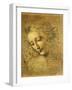 Head of a Young Woman La Scapigliata (the Lady of the Disheveled Hair)-Leonardo da Vinci-Framed Giclee Print