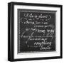 Life Is Short Chalk White-Lauren Gibbons-Framed Art Print