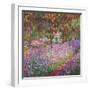 The Artist's Garden At Giverny, c.1900-Claude Monet-Framed Art Print