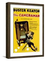 The Cameraman, Buster Keaton, 1928-null-Framed Art Print